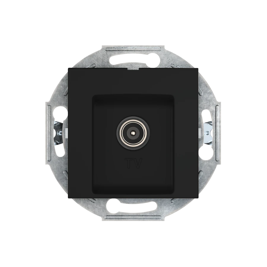 مقبس هوائي مفرد مخفي التثبيت CADUCEUS ALING PRESTIGE أسود (لمسة ناعمة)