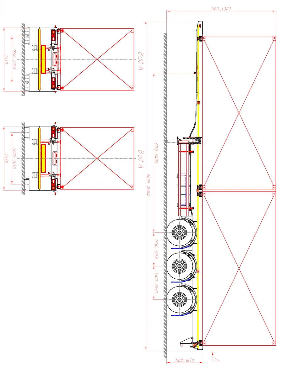 Semi-Trailer 98133 C for Cargo Transport