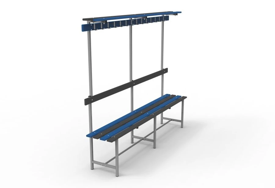 SVT-9P Bench with Hooks and Shelf