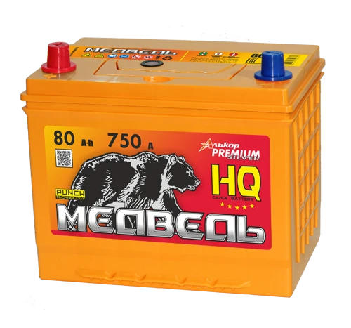 Lead Acid Starter Battery for Internal Combustion Engines 12V 80Ah Medved