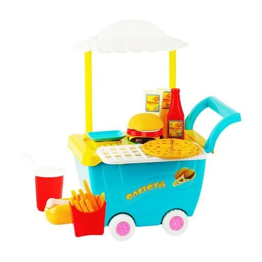 Fast Food Cart Playset with Accessories