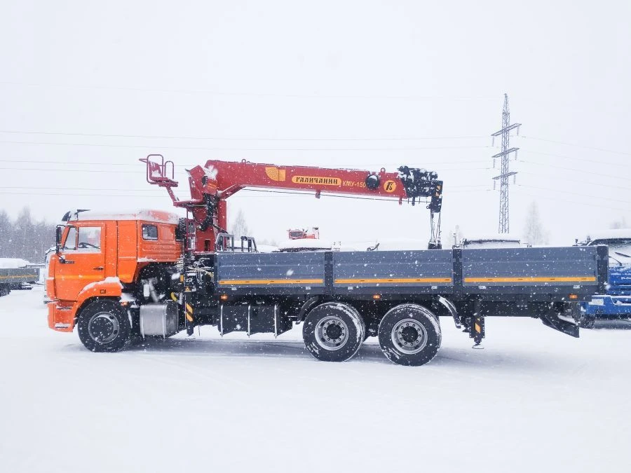 Multi-functional Truck with Hydraulic Loading Crane KMA on KAMAZ 43118 Model 41K02N-Z056