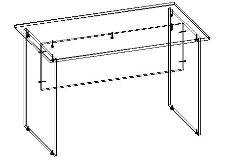 TV Side Table ASPR-2.12.01, 16mm Laminated Particle Board