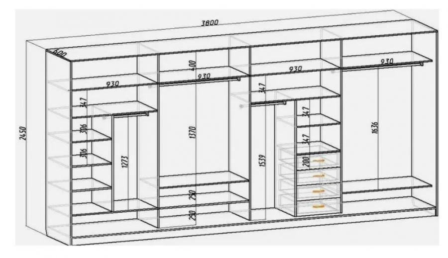 خزانة المدخل "دونا OBP-5