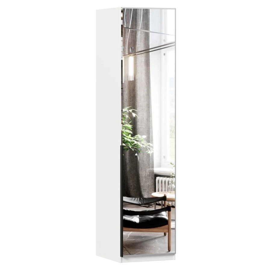 White Facade Door with Mirror - Nord LD.677002.000