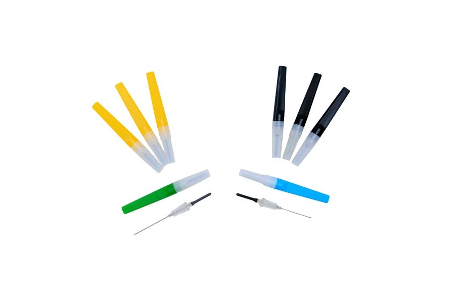 إبرة جمع الدم مزدوجة الجانب ZMT مع غرفة بصرية 21G × 1 ¼" (0.8 × 32 مم) - 100 قطعة