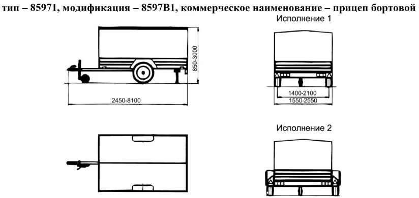 Customizable Flatbed Trailer 8597B1