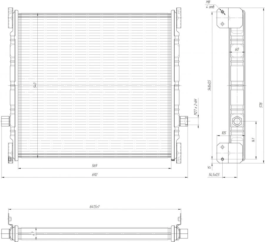 Oil Radiator BR-140.1013.200 for Hydraulic Systems