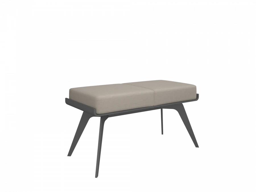 Two-Seater Bench with Durable Plywood Frame