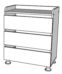 Wooden Preschool Furniture: Play Module "Commode