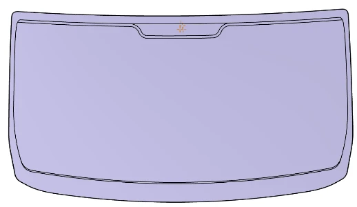 زجاج أمامي لسيارة GAZ LCV (لون C+G) كود 00223LFW00002