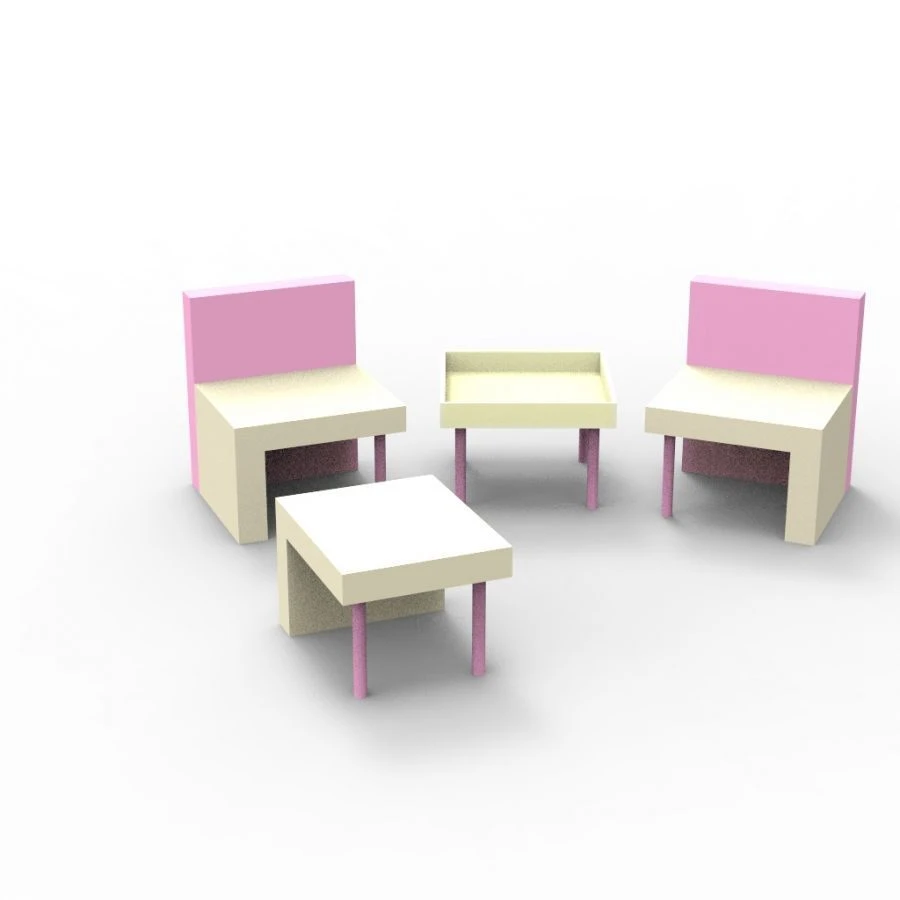 Modern Furniture Set - 4 Pieces