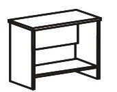 Stylish Side Table with Shelf - Series "Style V