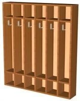 شماعة ملابس للأطفال مع 6 أقسام