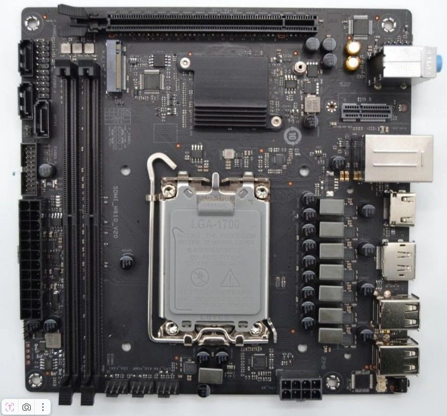 Mini-ITX Motherboard for Intel Processors SDMI_H610_V20R