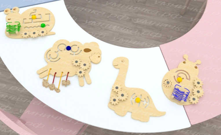 Busy Board Set 'Joyful Zoo' Model NKB-001