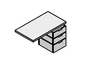 مجموعة المكتب الخشبية "Time.S