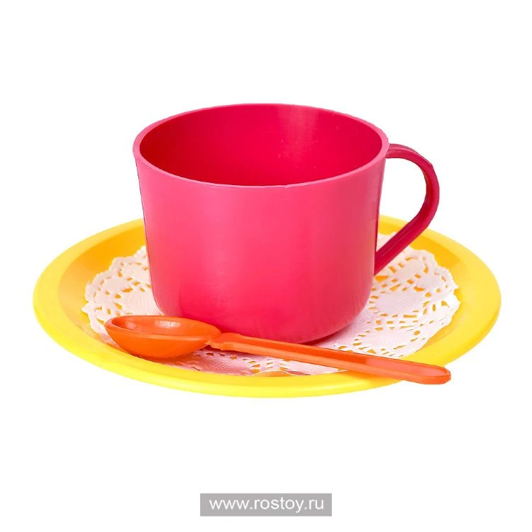 Cute Raspberry Tea Set for Girls - 3 Pieces