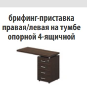 Talent Desk Side Cabinet 4-Drawer with Lock for Briefing TA 207