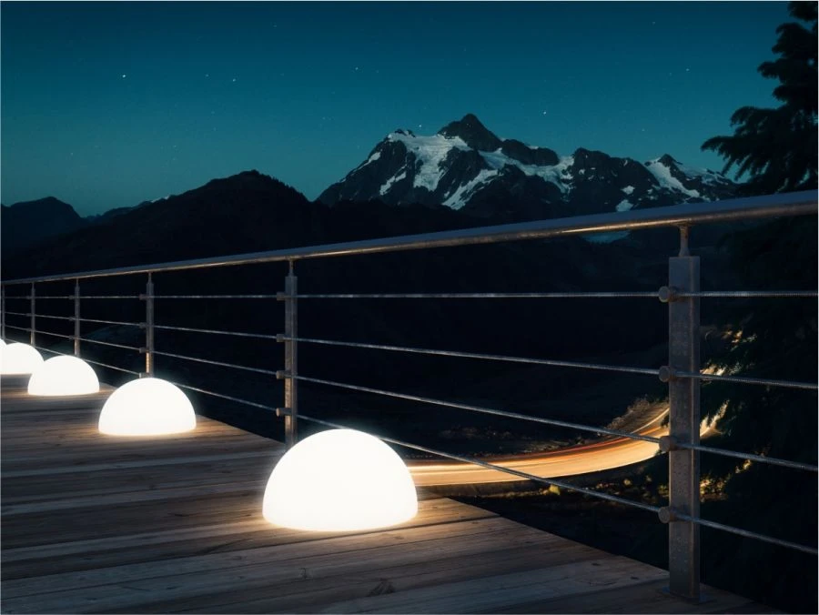 مصباح أرضي SEMISPHERE_F بقطر 80 سم E27 IP65 3000K