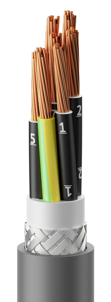 Flexible cables Emflex KUVESVm 300/500 V