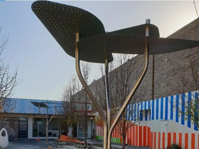 Stainless Steel Leaf Shade Canopy