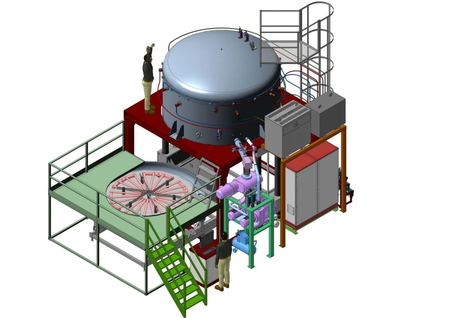 Vertical Vacuum Furnace with Graphite Heaters D-20.10.E-21UU