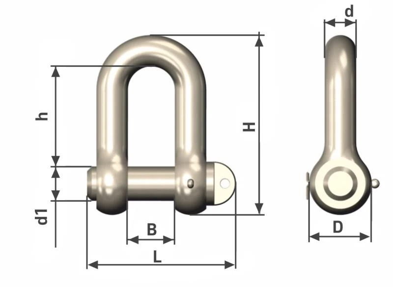 Low Magnetic Steel Hoisting Clamp TYPE SA 50MM
