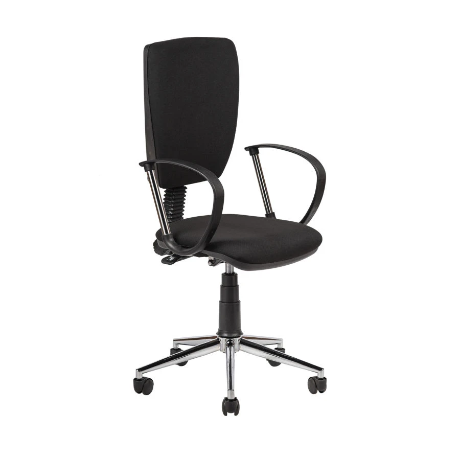 Master Series Metal Frame Office Chair with Textile Upholstery