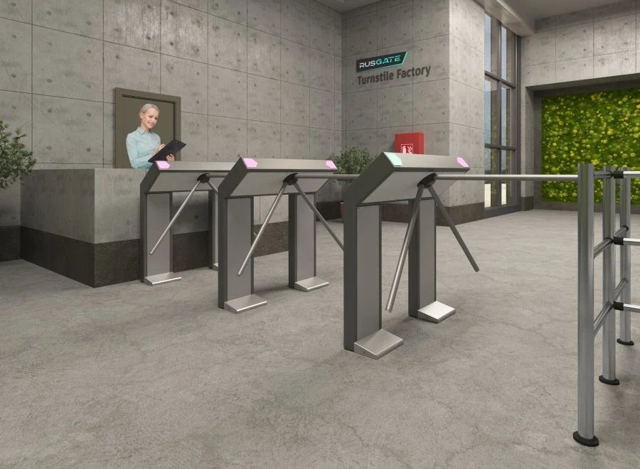 Electromechanical Tripod Turnstile for Access Control Rusgate T3-NO-BF v.1