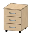 Mobile Storage Cabinet - Rolling Drawer Unit