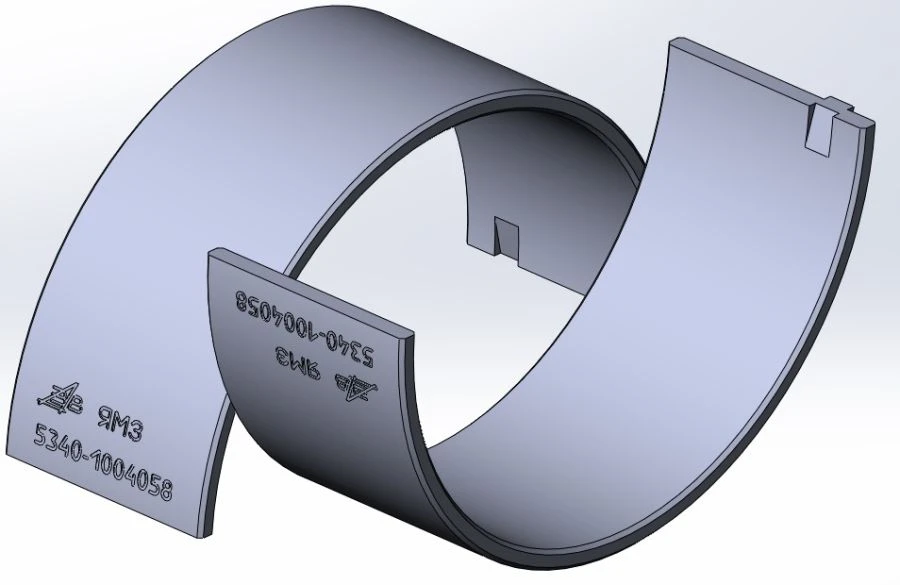 Upper Connecting Rod Bearing Bushing 325.10-1004058