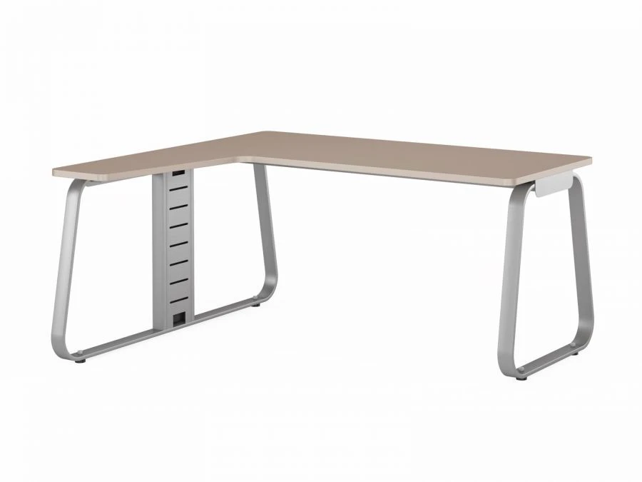 Small Left Workstation with Rounded Corners, Art. JNO113SX