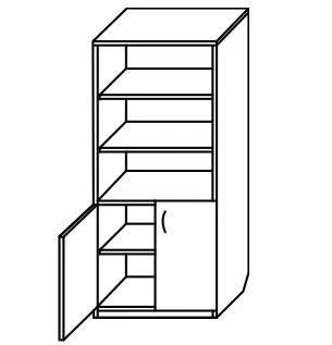 Document Storage Cabinet with PVC Edge Banding