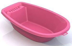 Small pink bathtub