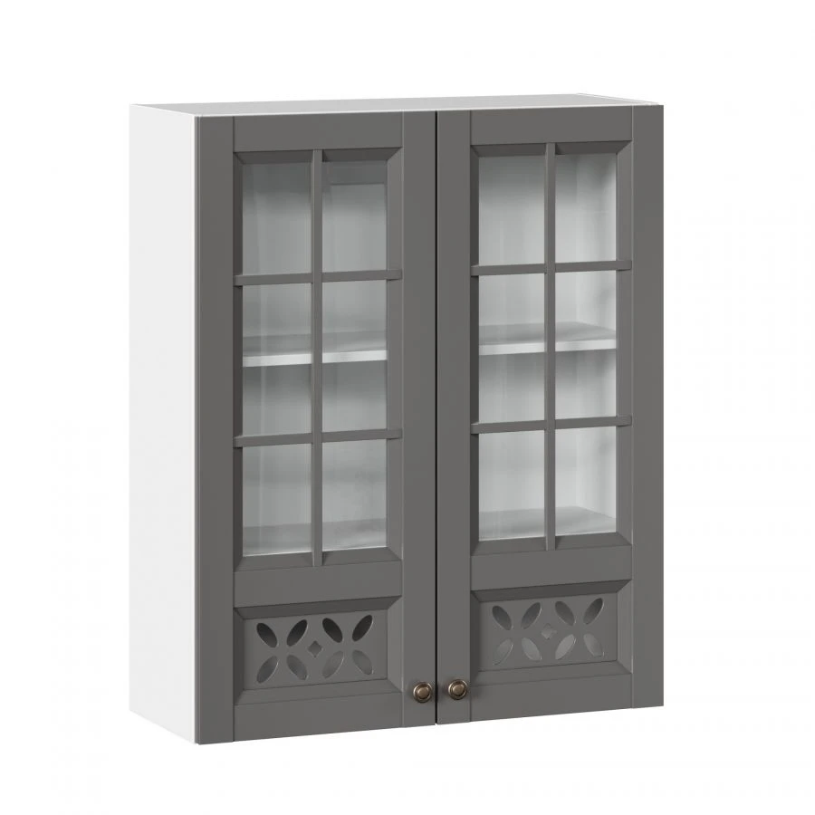 High Glass Fronts Set for Kitchen Cabinet 800 (Onyx Gray) - Ameli-3 LD.299770.000