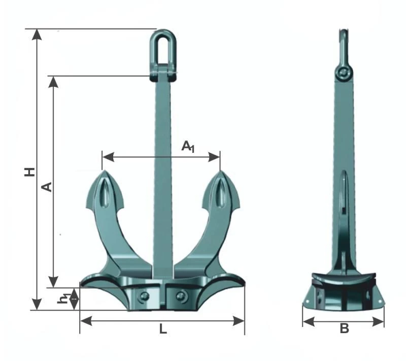 Hall Anchor K800 stainless steel