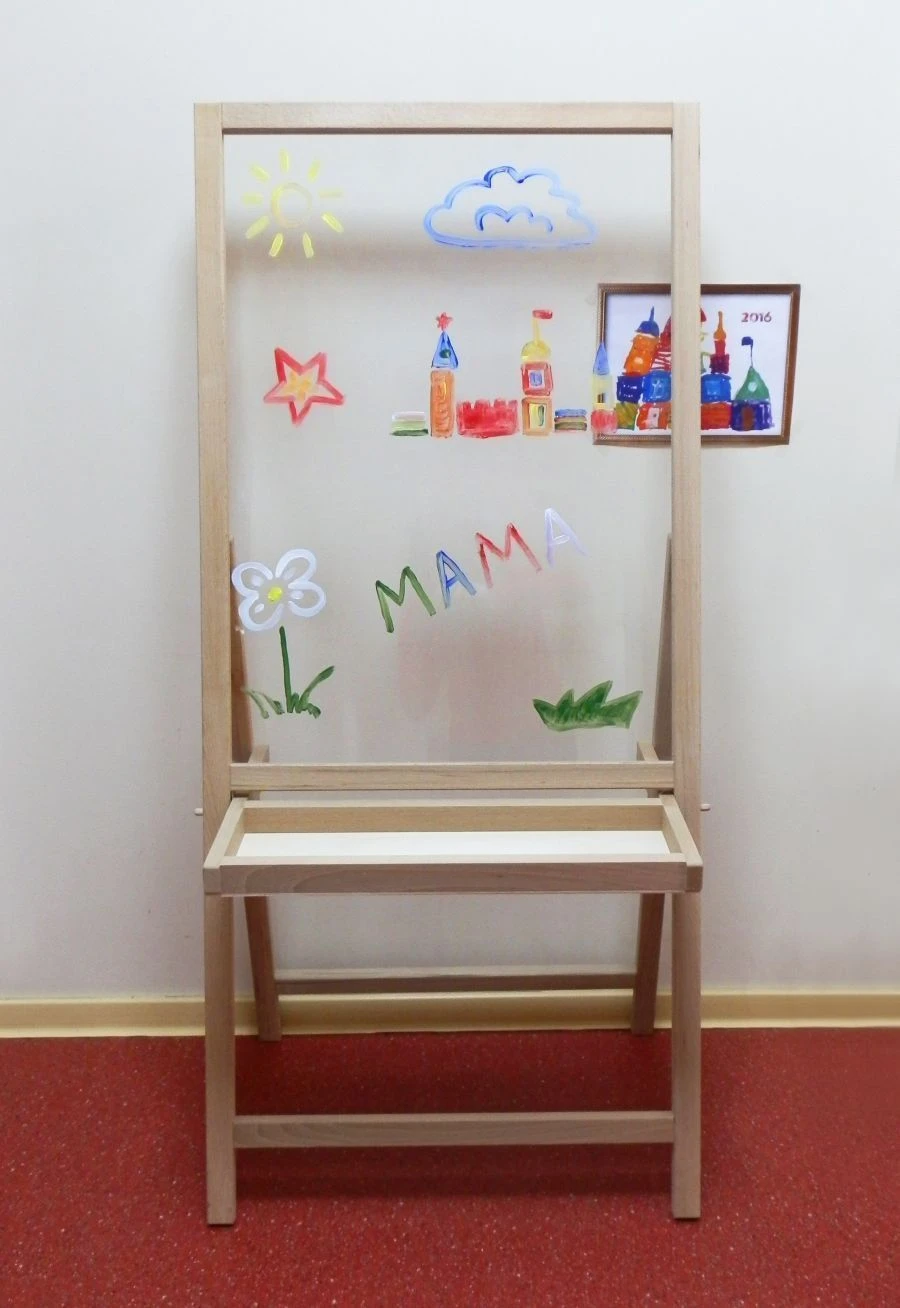 Transparent Floor Easel with Adjustable Angle