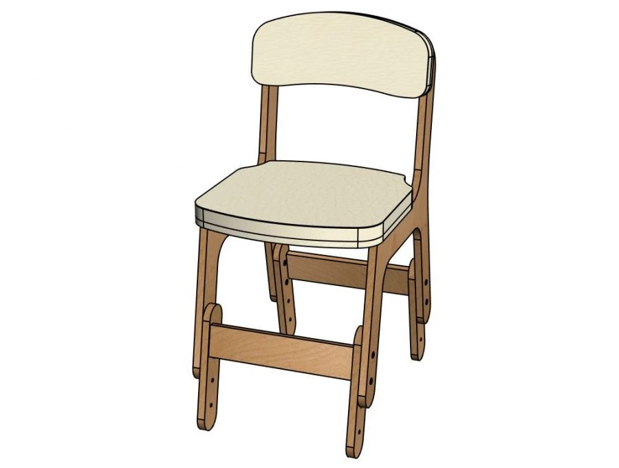 Classic Adjustable Semi-Soft Chair for Preschool Play - Model StD20