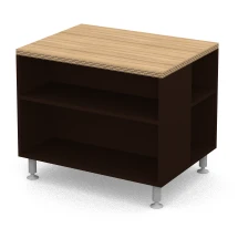 Office Equipment Cabinet with Panel Frame and Supports