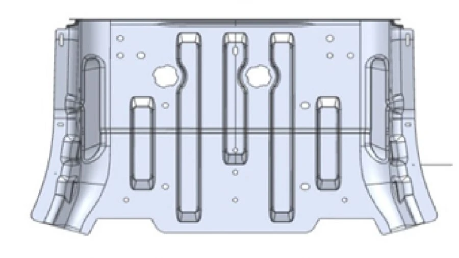 Front Floor Panel for Vehicles A9606161166