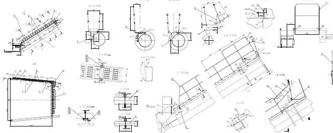 Excavator Boom Ladders and Platforms Set for Personnel Access