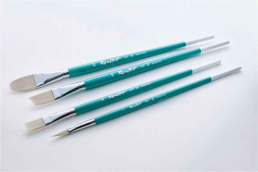 Synthetic Bristle Art Brushes by Rublev LLC