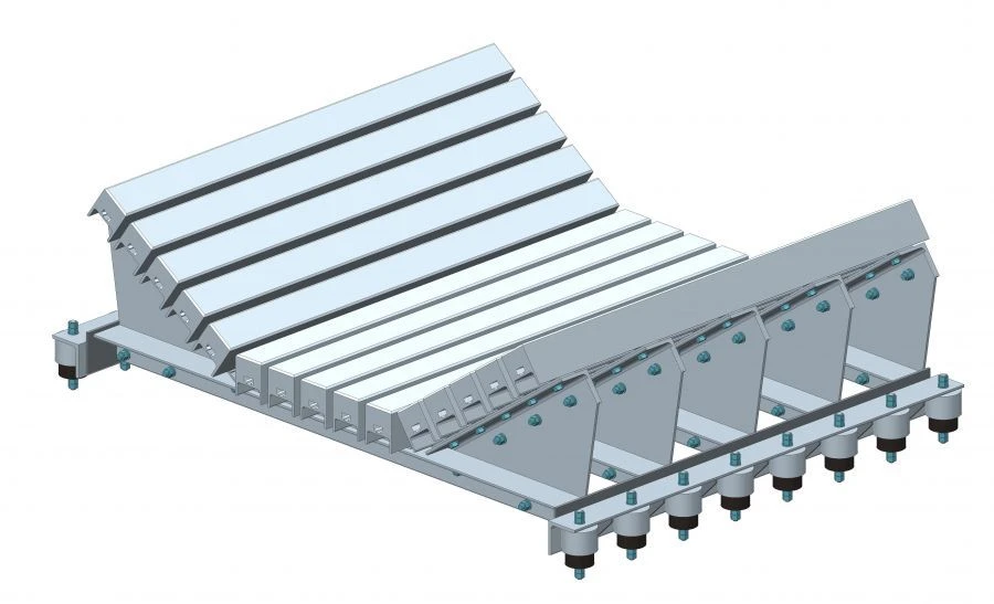 Conveyor Shock Absorbing Elements for Loading Devices