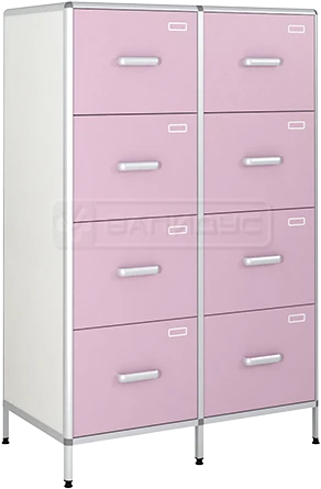 8-Drawer Filing Cabinet on Aluminum Frame - Model ШК-1КН