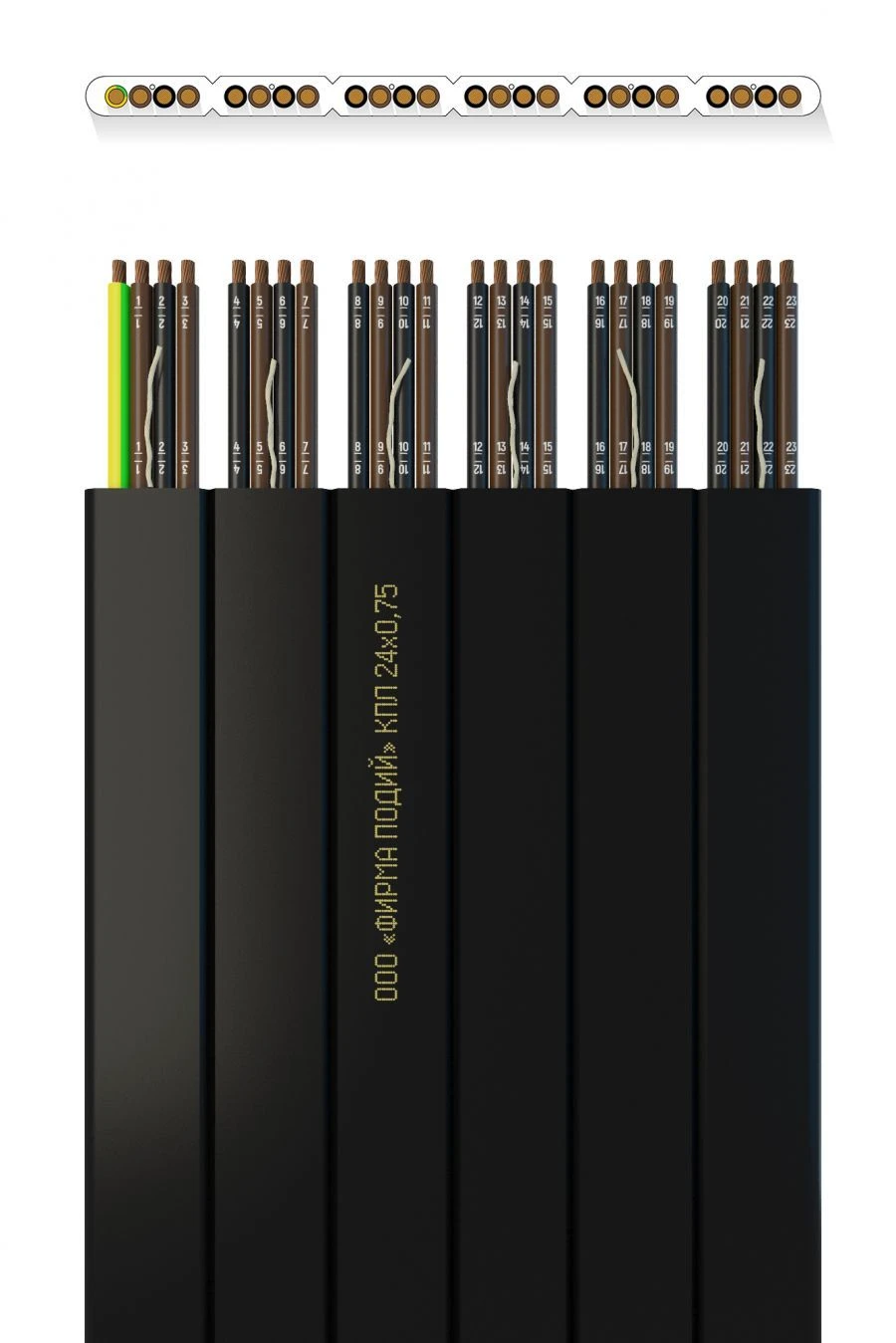 Flat Elevator Cable KPL 24x0.75