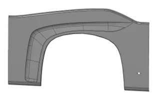 Left Rear Arch Panel Made of Polyester Fiberglass 5299-401-5402502-02/Z