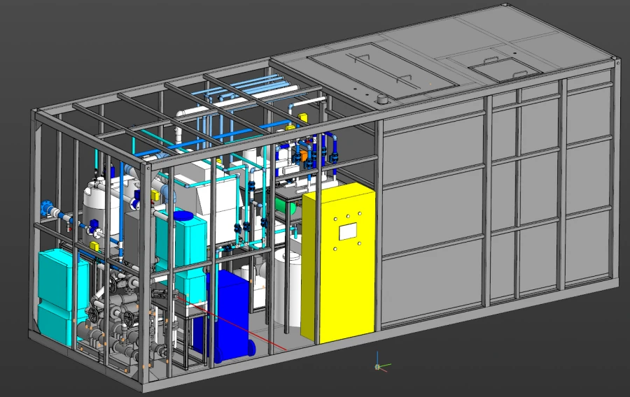 Wastewater Treatment Plant with Grease Separator "KOS