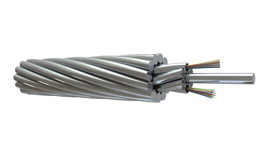 Fiber Optic Cable Integrated into Lightning Protection Wire - OKGT-s