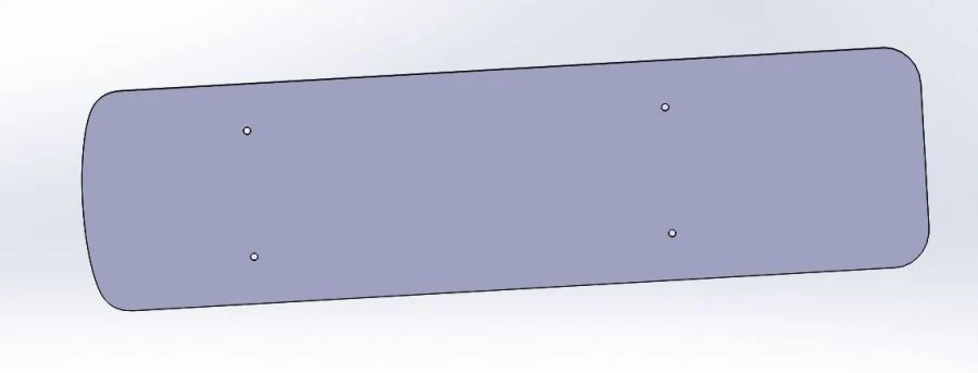 Vacuum-formed Plastic Support Panel AP 5299-8200261 SB